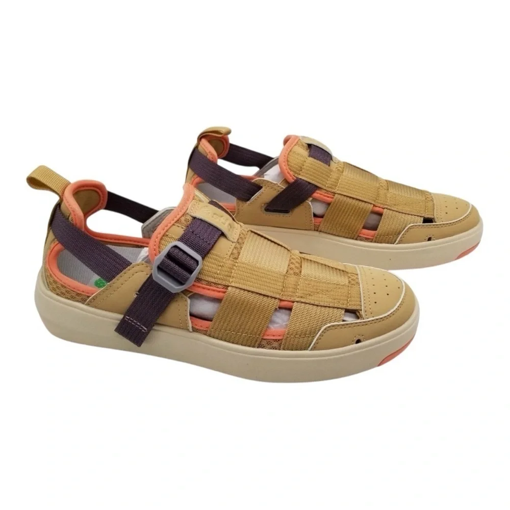 Stio women Tan and Coral Sandals